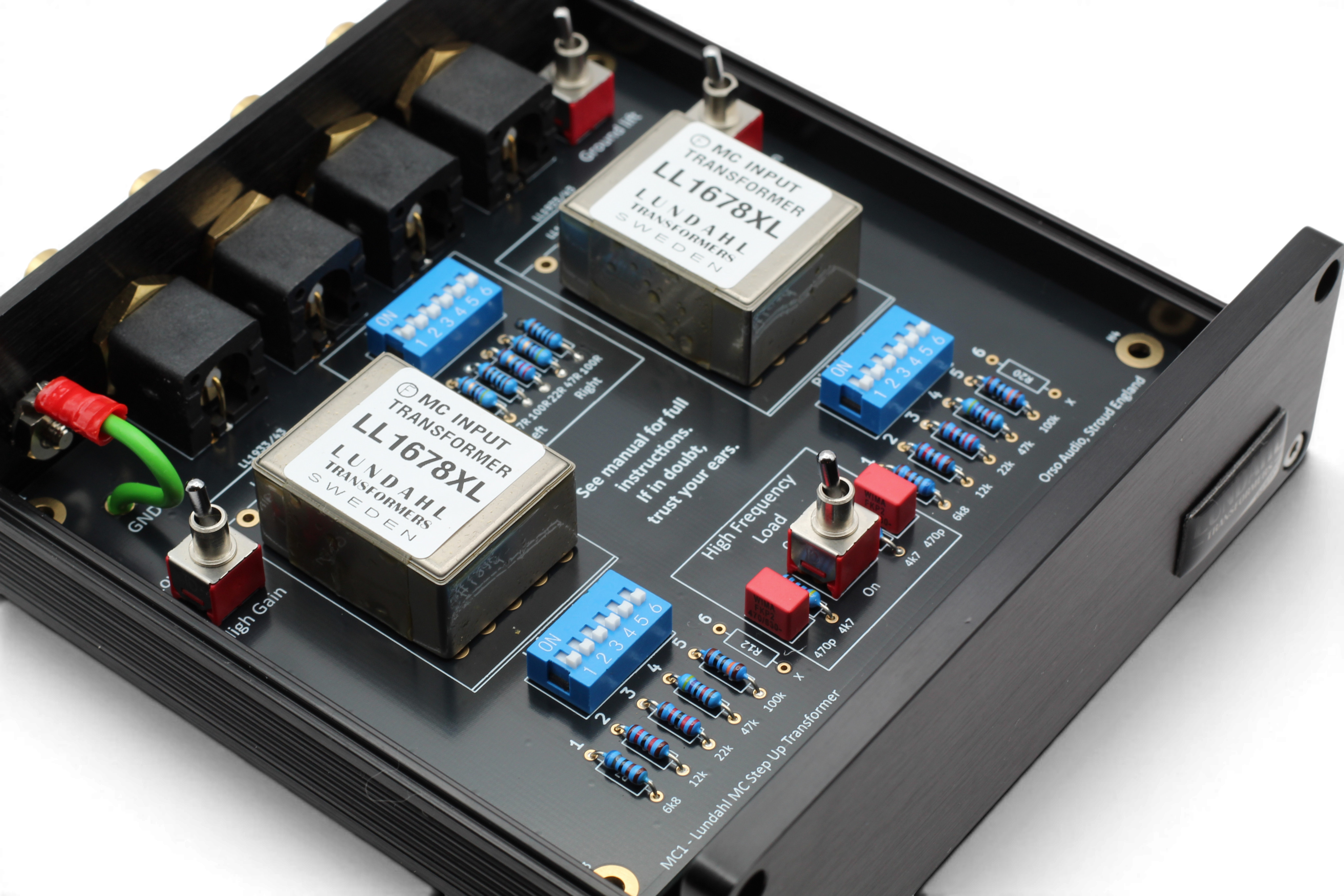 MC1 DIY Kit – Lundahl Moving Coil Step-Up Transformer Preamp