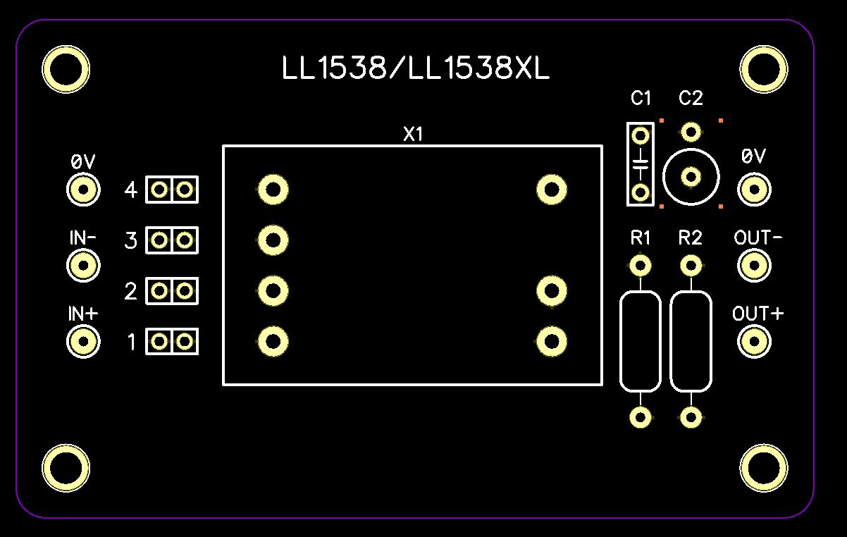 Lundahl LL1538 - Input Transformer & Free PCB