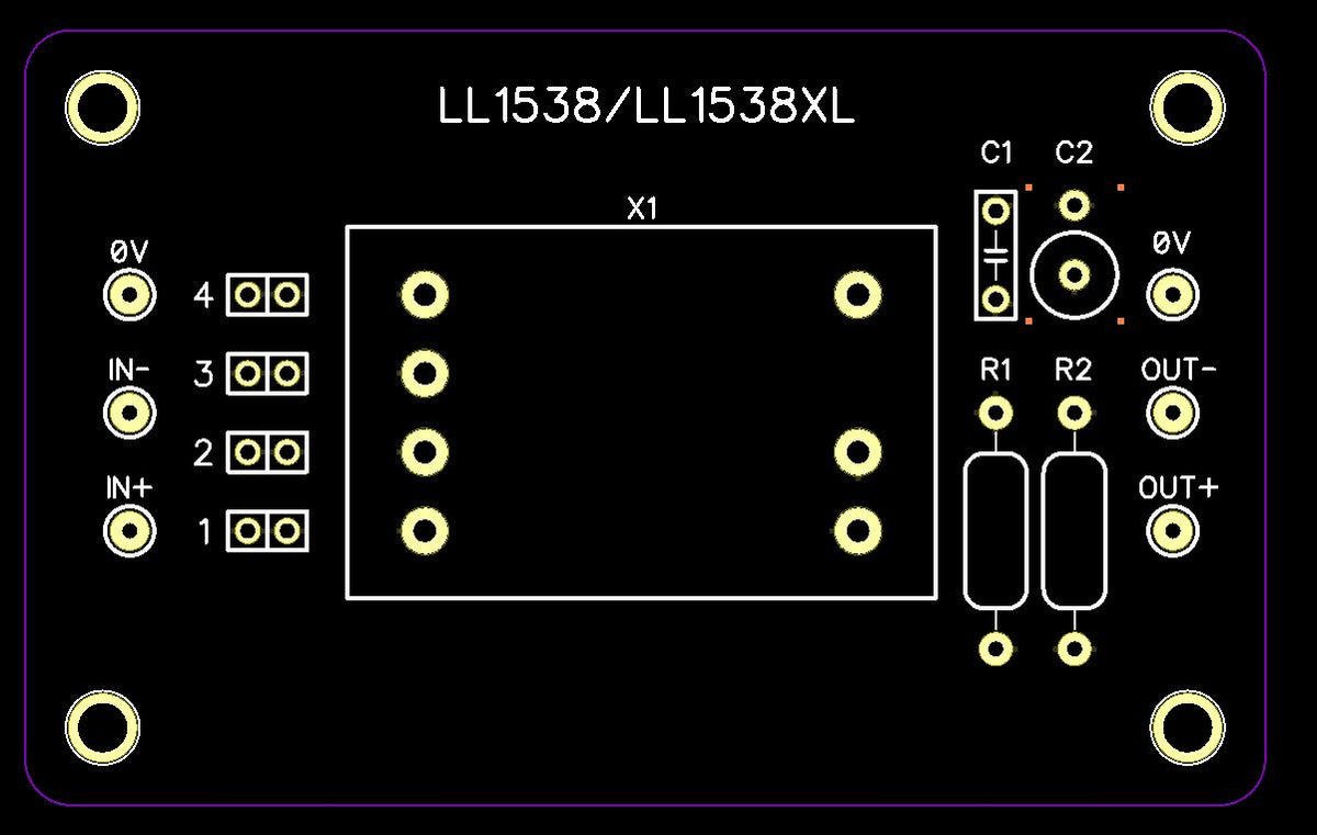 Lundahl LL1538 - Input Transformer & Free PCB